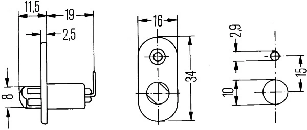 Sensor de fechamento de portas (interruptor de fim de carreira) 90057119 General Motors