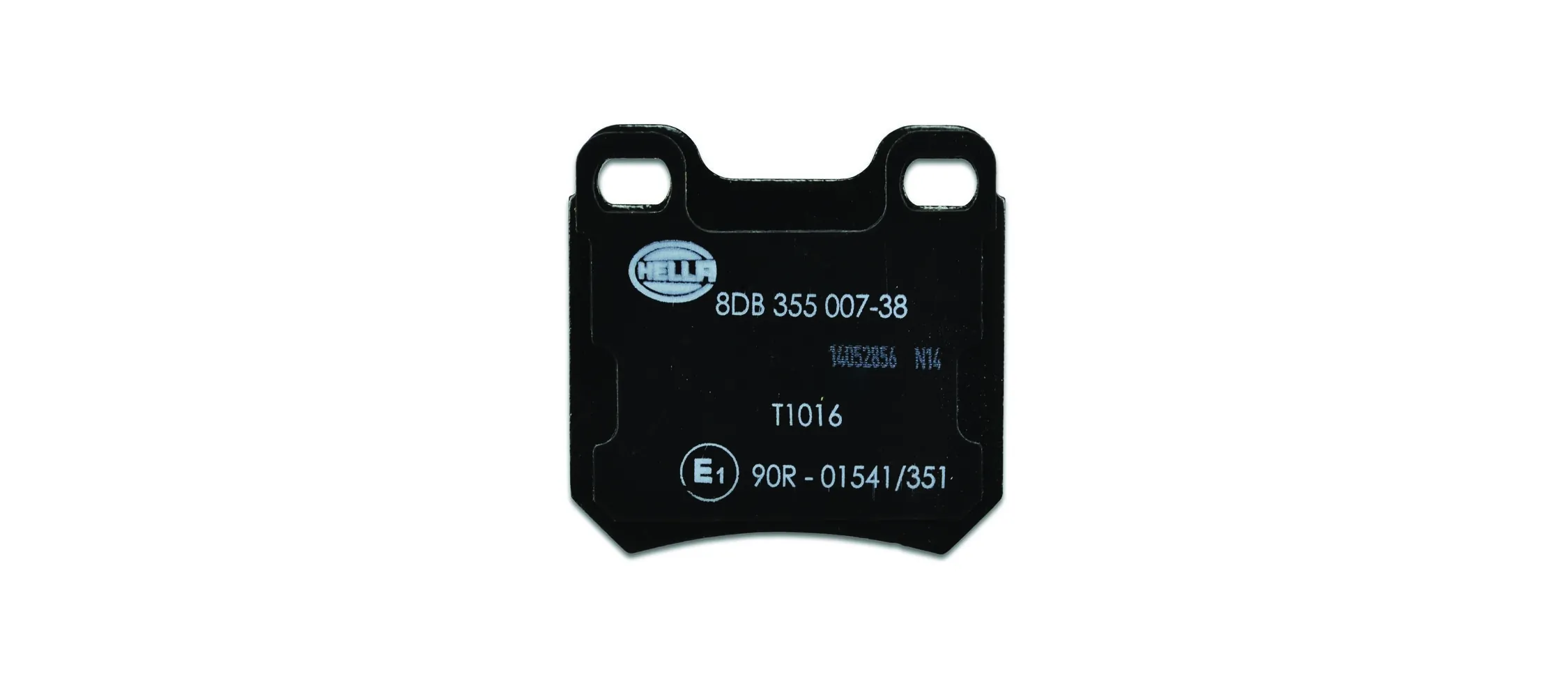 8DB355007381 HELLA Sapatas do freio traseiras de disco