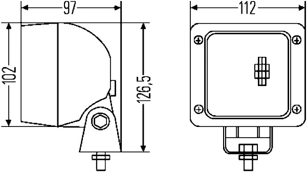 1GA007506001 HELLA Lâmpada-luz esquerda/direita