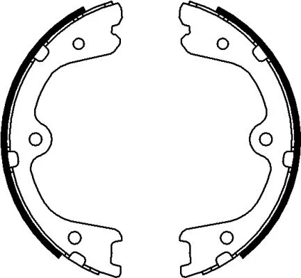  Sapatas do freio de estacionamento Nissan Pathfinder SUV (R51M) (2005 - 2012) 