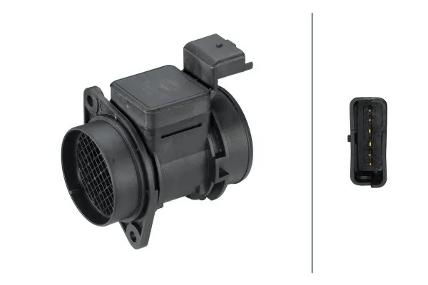 8ET009142391 HELLA Sensor de fluxo (consumo) de ar, medidor de consumo M.A.F. - (Mass Airflow)