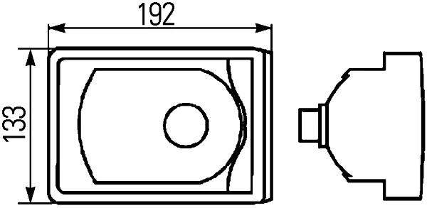 2SB008805027 HELLA Lanterna traseira direita