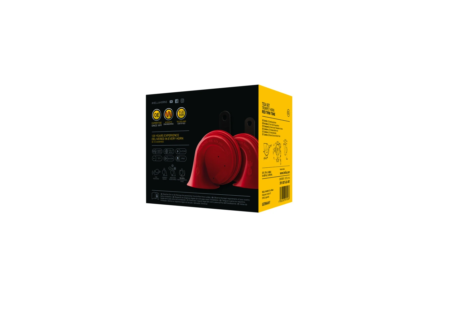 Sinal sonoro (cláxon) 3FH007424801 HELLA