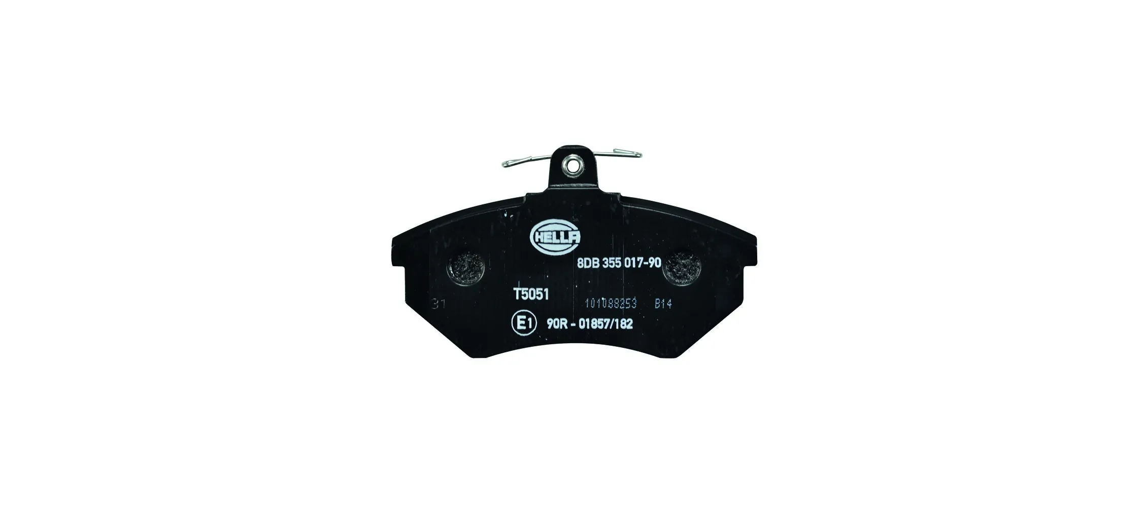 8DB355017901 HELLA Sapatas do freio dianteiras de disco
