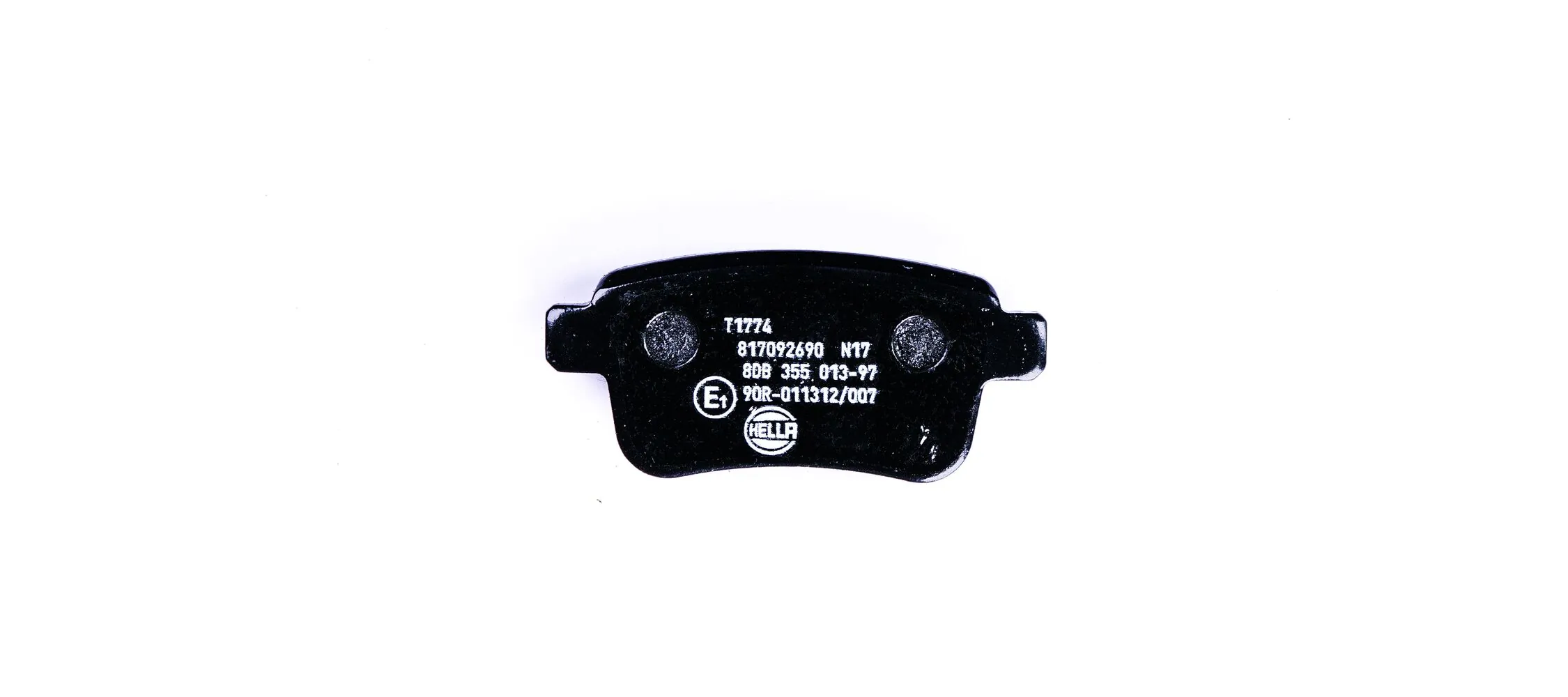8DB355013971 HELLA Sapatas do freio traseiras de disco