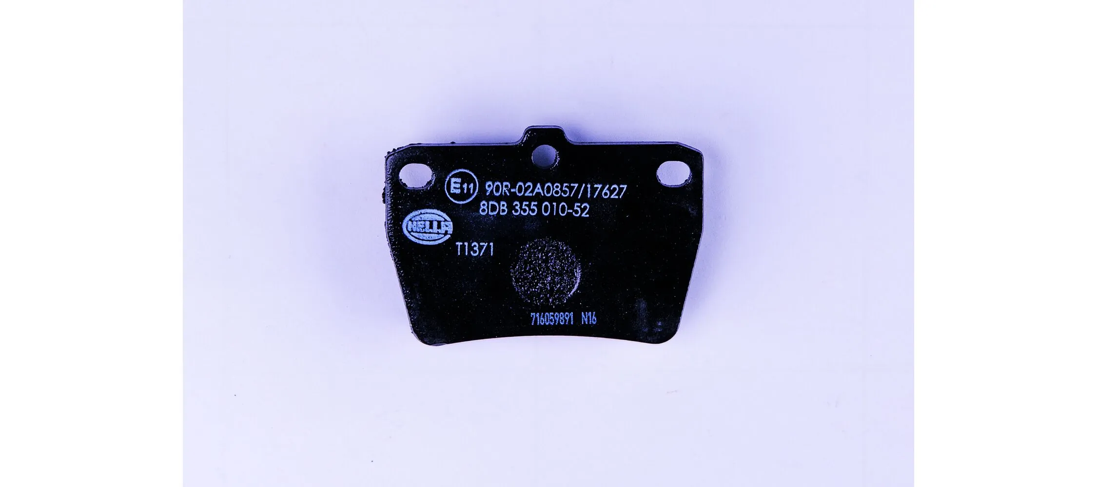 8DB355010521 HELLA Sapatas do freio traseiras de disco