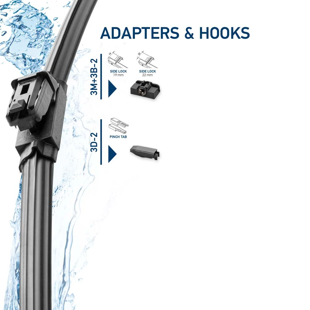 Limpa-pára-brisas do pára-brisas, kit de 2 un. Renault LOGAN II L52