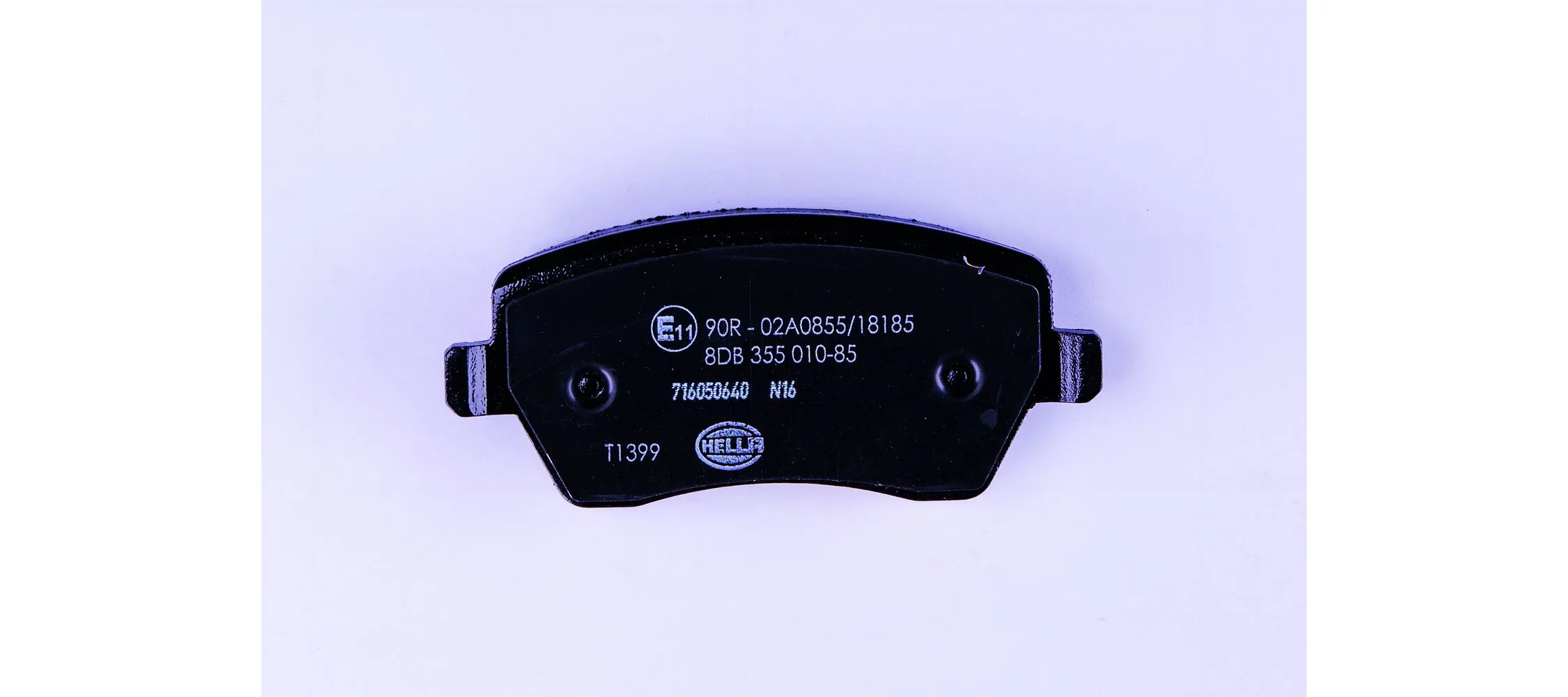 8DB355010851 HELLA Sapatas do freio dianteiras de disco