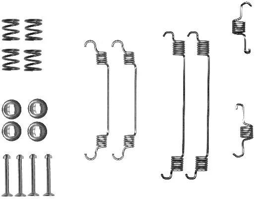 Kit de montagem das sapatas traseiras de tambor para Toyota Yaris  P10