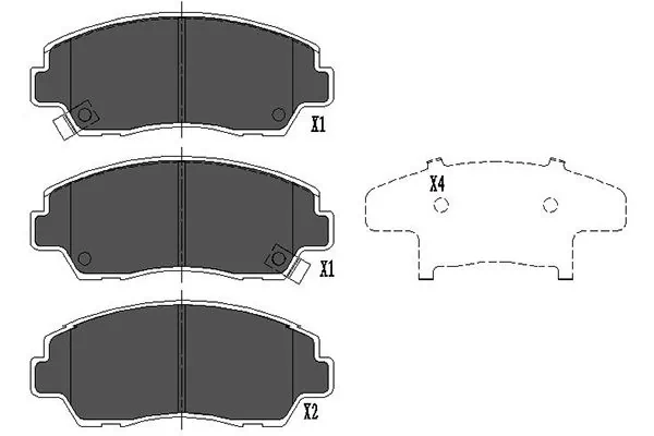 Compre UBY23328Z Mazda Sapatas do freio dianteiras de disco