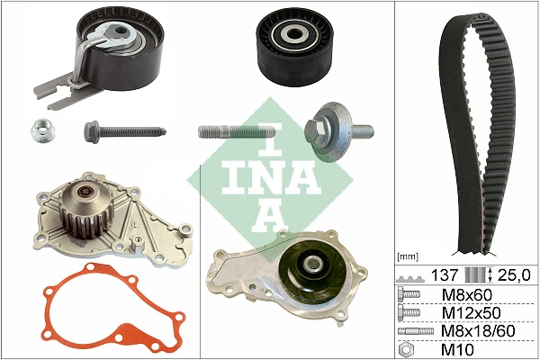 Correia do mecanismo de distribuição de gás, kit para Mazda 2 DE