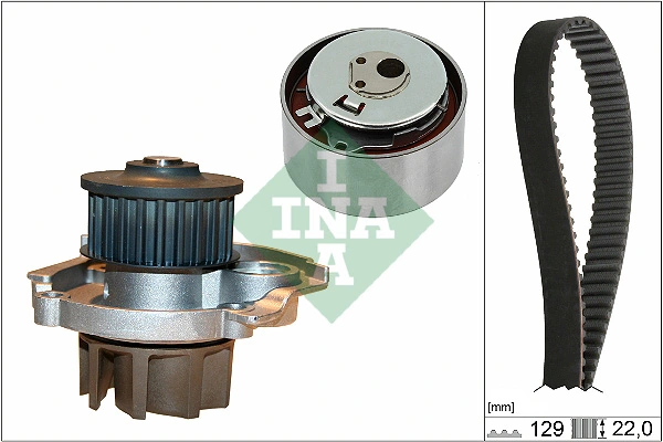 Correia do mecanismo de distribuição de gás, kit para Fiat 500 312