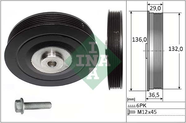 Polia de cambota para Renault Clio S57