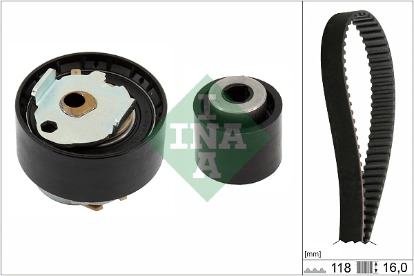 Correia do mecanismo de distribuição de gás, kit 1654509080 Peugeot/Citroen