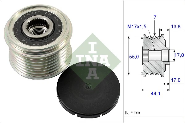 Polia do gerador para Subaru Outback B14, BR