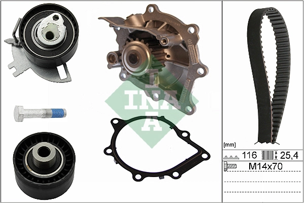 Correia do mecanismo de distribuição de gás, kit 1681785880 Peugeot/Citroen