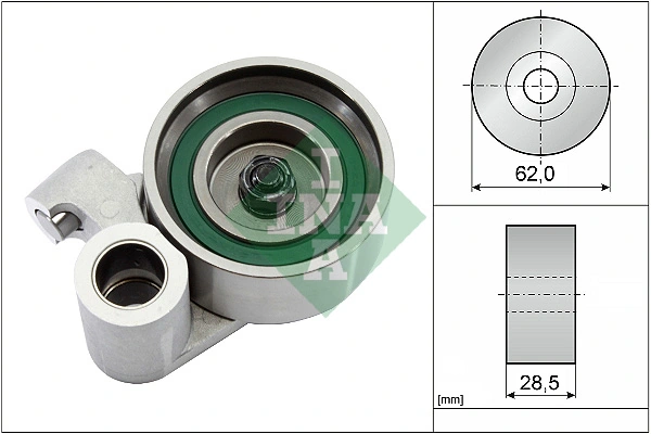 Rolo de reguladora de tensão da correia do mecanismo de distribuição de gás para Toyota Land Cruiser J12