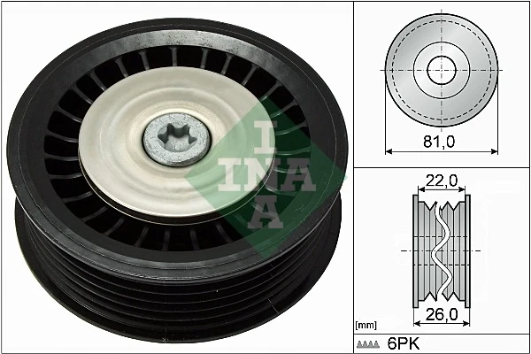 Rolo parasita da correia de transmissão Renault Clio III BR01, CR01 ao melhor preço