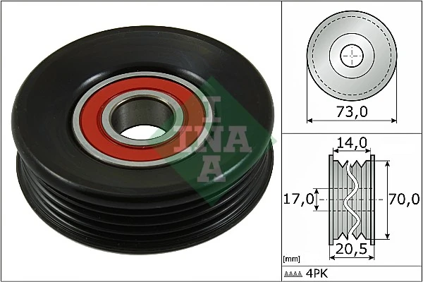 Rolo de reguladora de tensão da correia de transmissão Subaru Legacy III BE, BH ao melhor preço