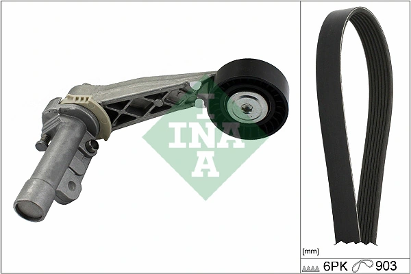 Correia dos conjuntos de transmissão, kit 1613445080 Peugeot/Citroen