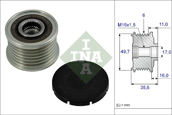 Polia do gerador para BMW 3 E46