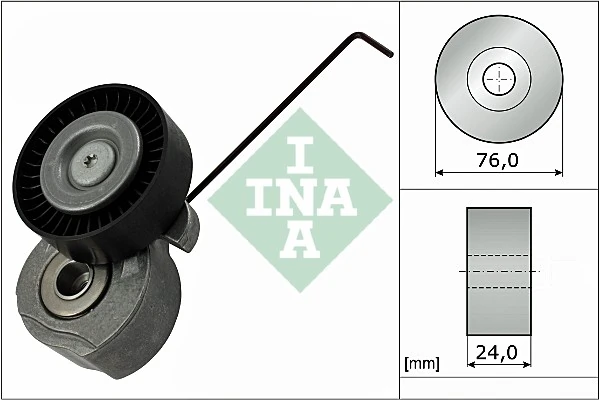 Rolo de reguladora de tensão da correia de transmissão Land Rover Freelander II L359 ao melhor preço
