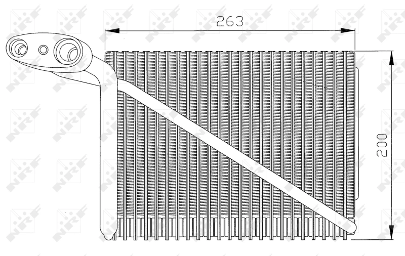 Vaporizador de aparelho de ar condicionado para Volkswagen Passat B5 3B3