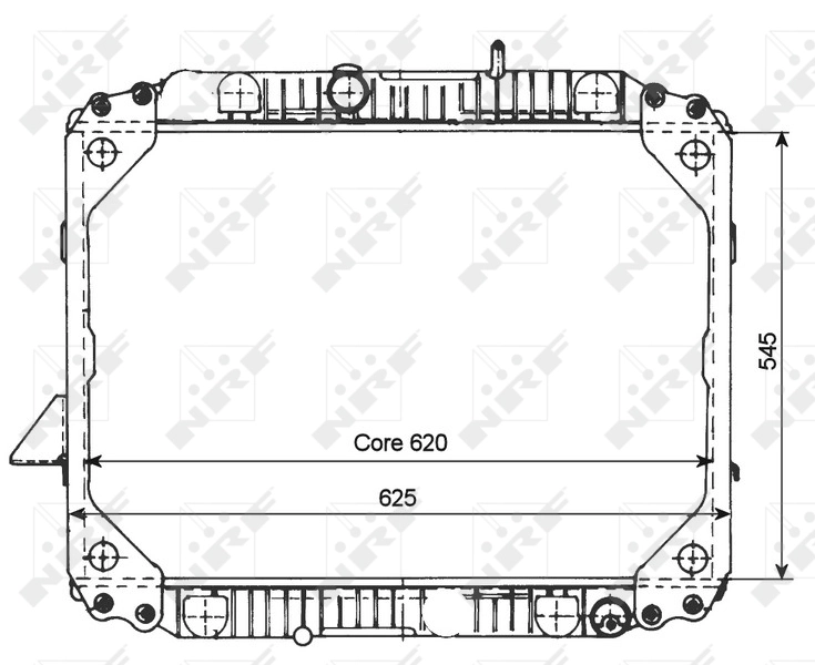 Radiador de esfriamento de motor 503475 NRF