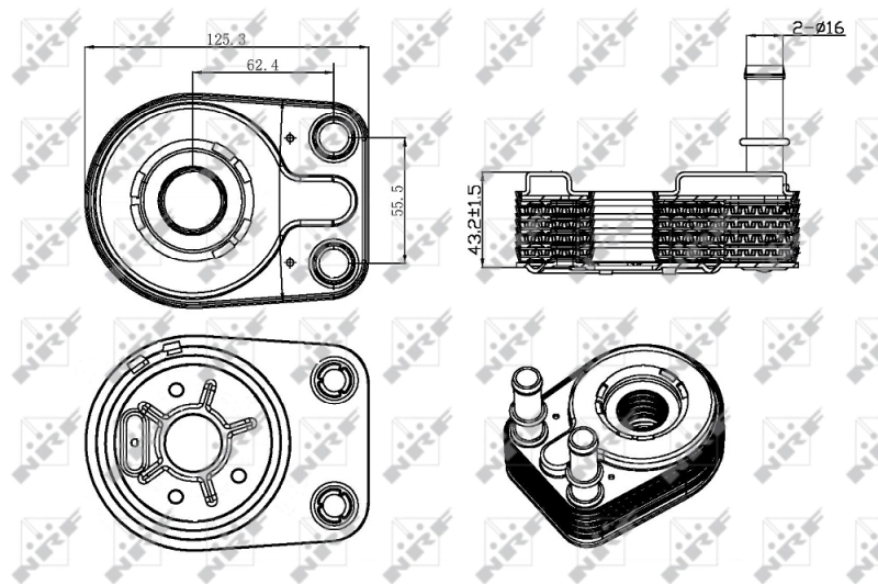 31323 NRF Radiador de óleo