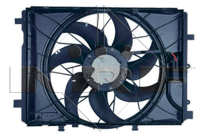 47848 NRF Difusor do radiador de esfriamento, montado com motor e roda de aletas