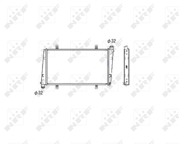 Radiador de esfriamento de motor para Volvo S40 I VS