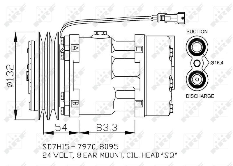 Compressor de aparelho de ar condicionado Renault (RVI) 5001854372 preço, a partir de 197,17 USD