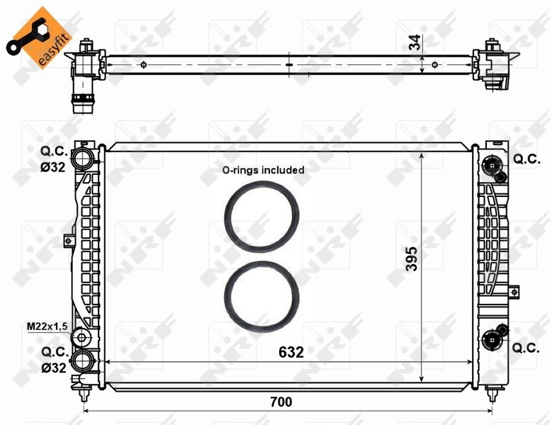 Radiador de esfriamento de motor Magneti Marelli BM811 preço, a partir de 81,86 USD