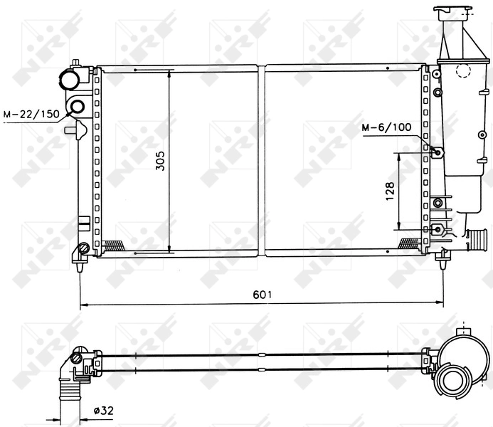 Compre 50421 NRF Radiador de esfriamento de motor