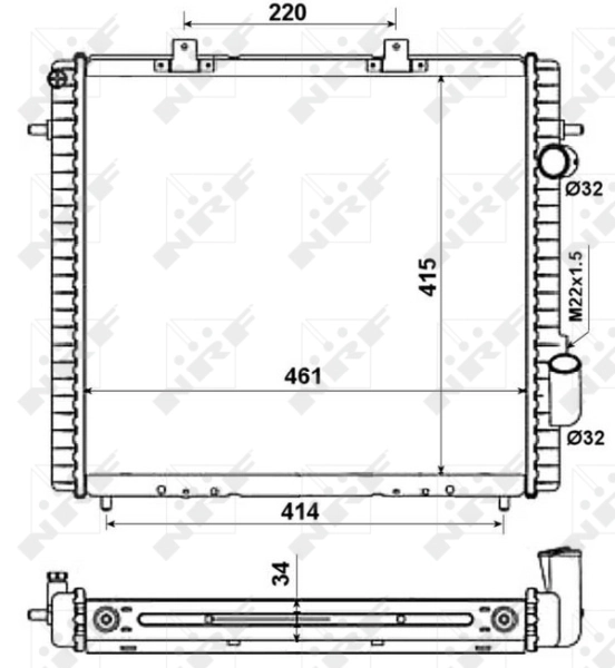 Compre 507359 NRF Radiador de esfriamento de motor