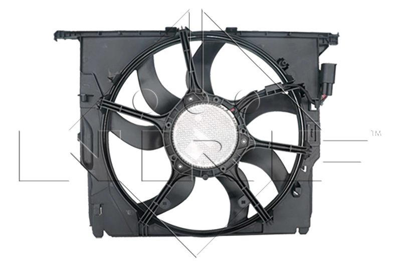 47727 NRF Difusor do radiador de esfriamento, montado com motor e roda de aletas