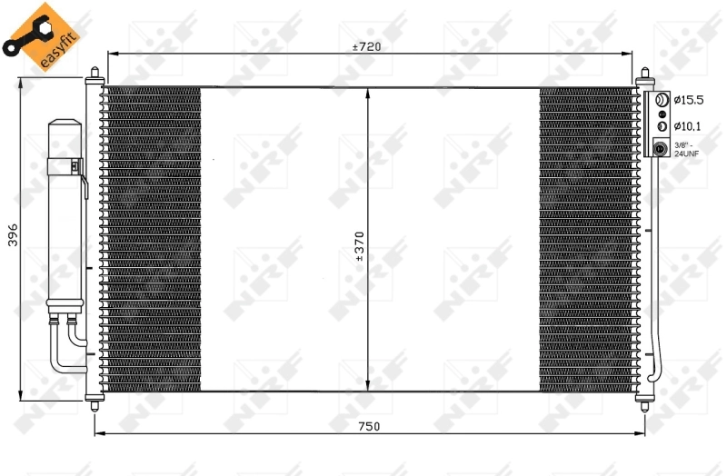 Radiador de aparelho de ar condicionado Nissan Murano preço, a partir de 85,47 USD