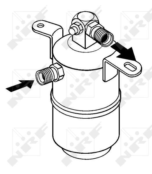Tanque de recepção do secador de aparelho de ar condicionado NRF 33075