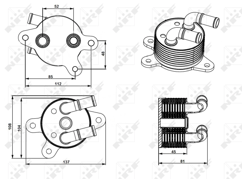 FZ01199F0 Nissan/Infiniti Radiador de esfriamento, Caixa Automática de Mudança