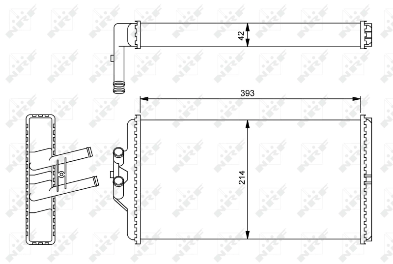 Radiador de forno (de aquecedor) VAG 85104947