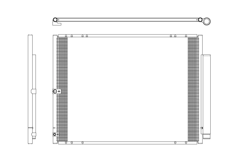 Radiador de aparelho de ar condicionado para Lexus RX U3