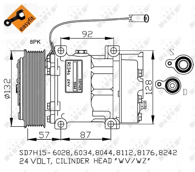 Compressor de aparelho de ar condicionado Volvo Trucks TRUCK FH12 preço, a partir de 211,84 USD