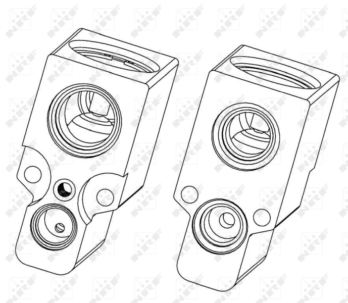 Válvula TRV de aparelho de ar condicionado JQD100270 Land Rover