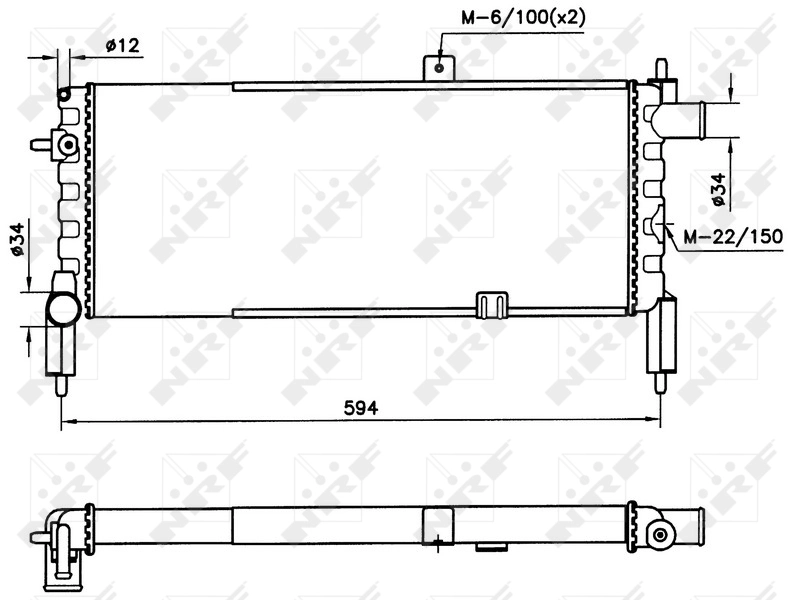 Compre 58759 NRF Radiador de esfriamento de motor