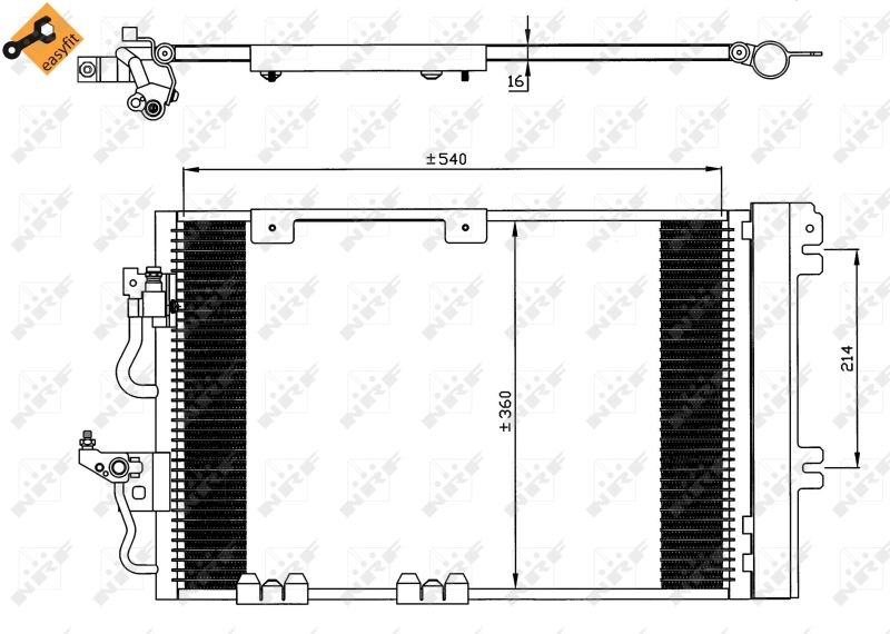 Compre 93178959 General Motors Radiador de aparelho de ar condicionado