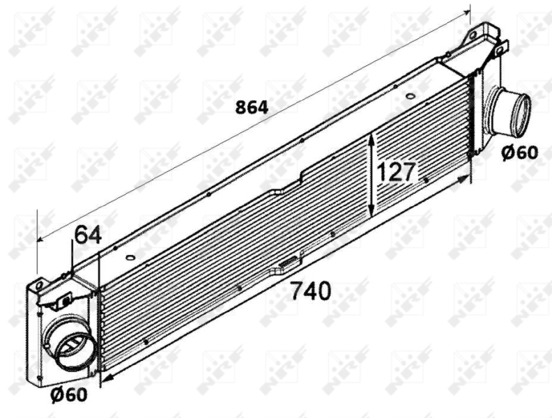 30798 NRF Radiador de intercooler
