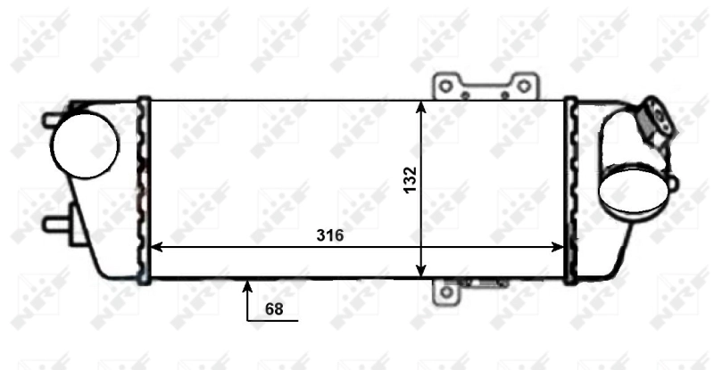 Radiador de intercooler para Hyundai Elantra IV HD