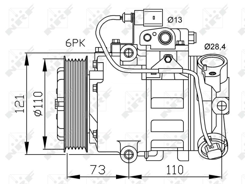Compressor de aparelho de ar condicionado NRF 32225 preço, a partir de 265,68 USD