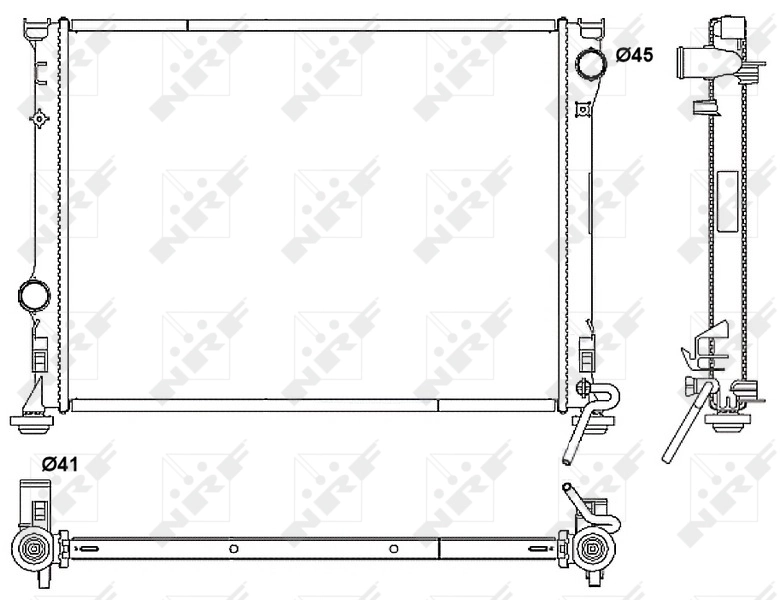 2431081 Polcar Radiador de esfriamento de motor