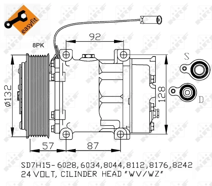 Compre 32412 NRF Compressor de aparelho de ar condicionado